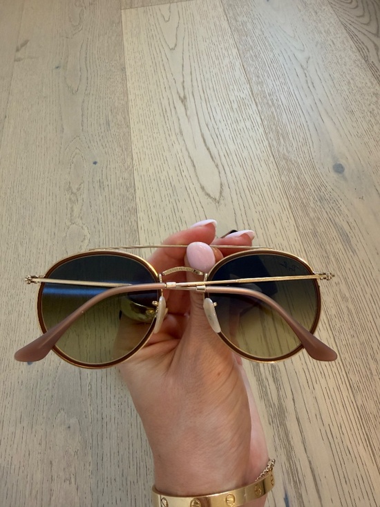 Ray-Ban Gold Frame BrowN sunglasses main image 4